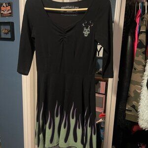 Creepsville 666 flame dress M
